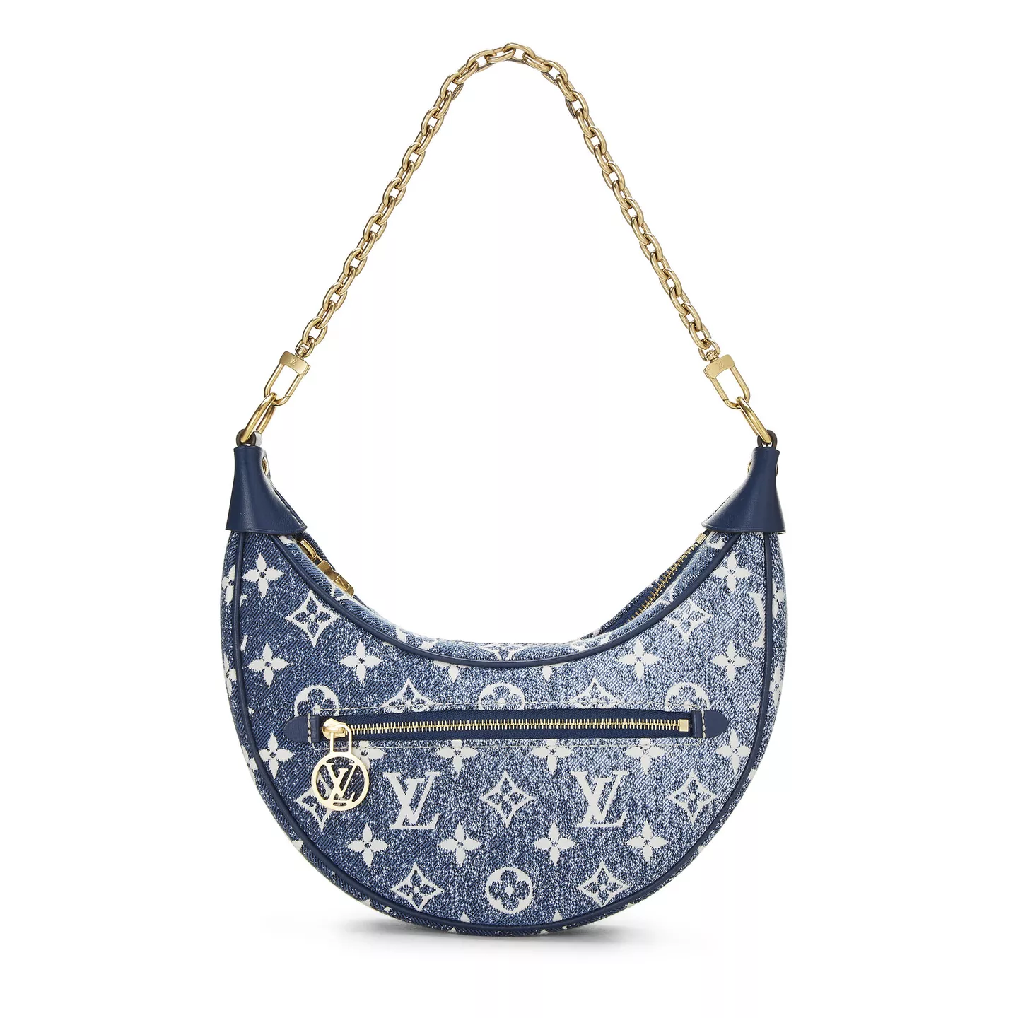 LV BLUE MONOGRAM DENIM LOOP